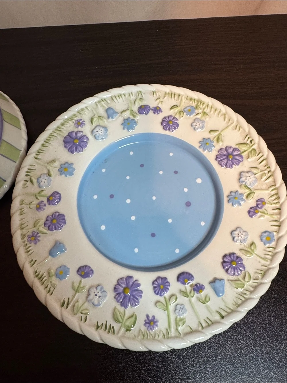 Decorative Floral Ceramic candle set